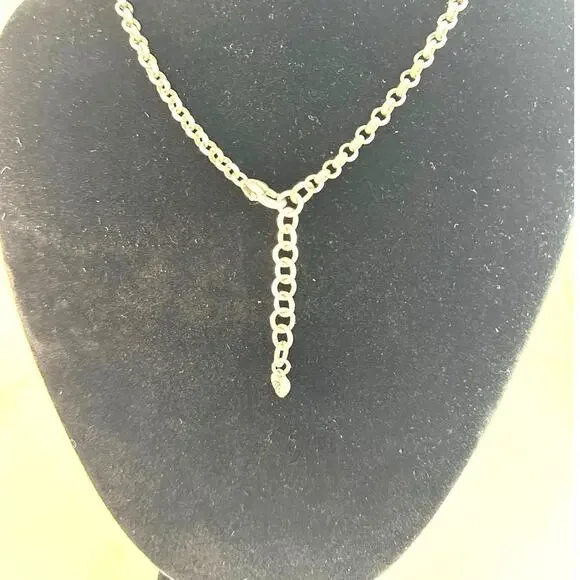 Brighton Black Silver Celtic heart necklace - Picture 8 of 9